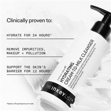 The Inkey List Hydrating Cream-To-Milk Cleanser 180ML