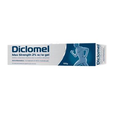 Diclomel Max Strength 2% Gel 100g