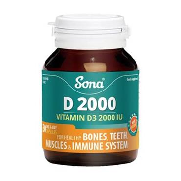 Sona Vitamin D2000 30 Caps