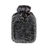 Cosy Joe Plush Cover Hot Water Bottle 2 Litre Dark Grey