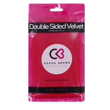 Cocoa Brown Deluxe Velvet Tanning Mitt