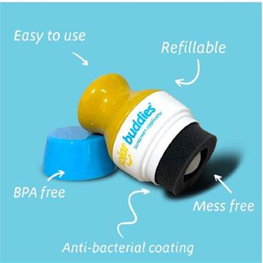 Solar Buddies Refillable Sunscreen Applicator Blue