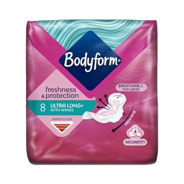 Bodyform Fresh Total Protection Ultra Long with Wings 8 Pack