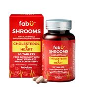 FabU Shrooms Cholesterol & Heart 90 Tablets 