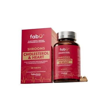 FabU Shrooms Cholesterol & Heart 90 Tablets 