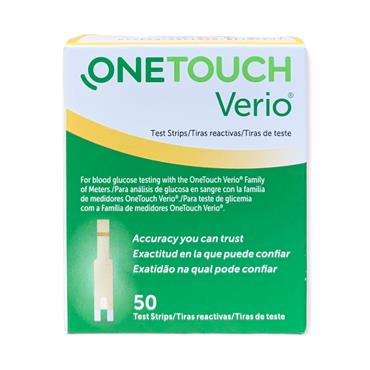 One Touch Verio 50 Test Strips for blood glucose testing