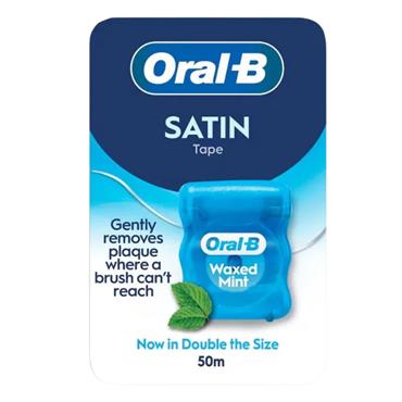 Oral - B Satin Tape Waxed Mint 50M 