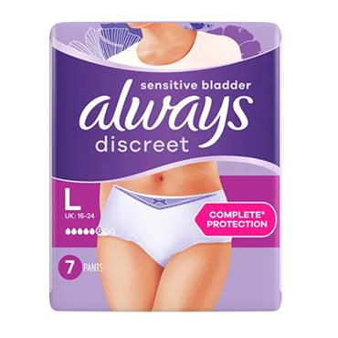 Always Discreet Large Pants 7 Pack