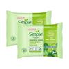 Simple Cleansing Wipes Twin Pack 2x25wipes