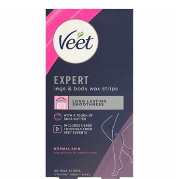 Veet Expert Legs & Body Wax Strips 20PK