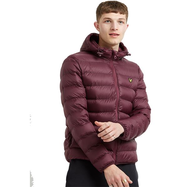 burgundy puffer