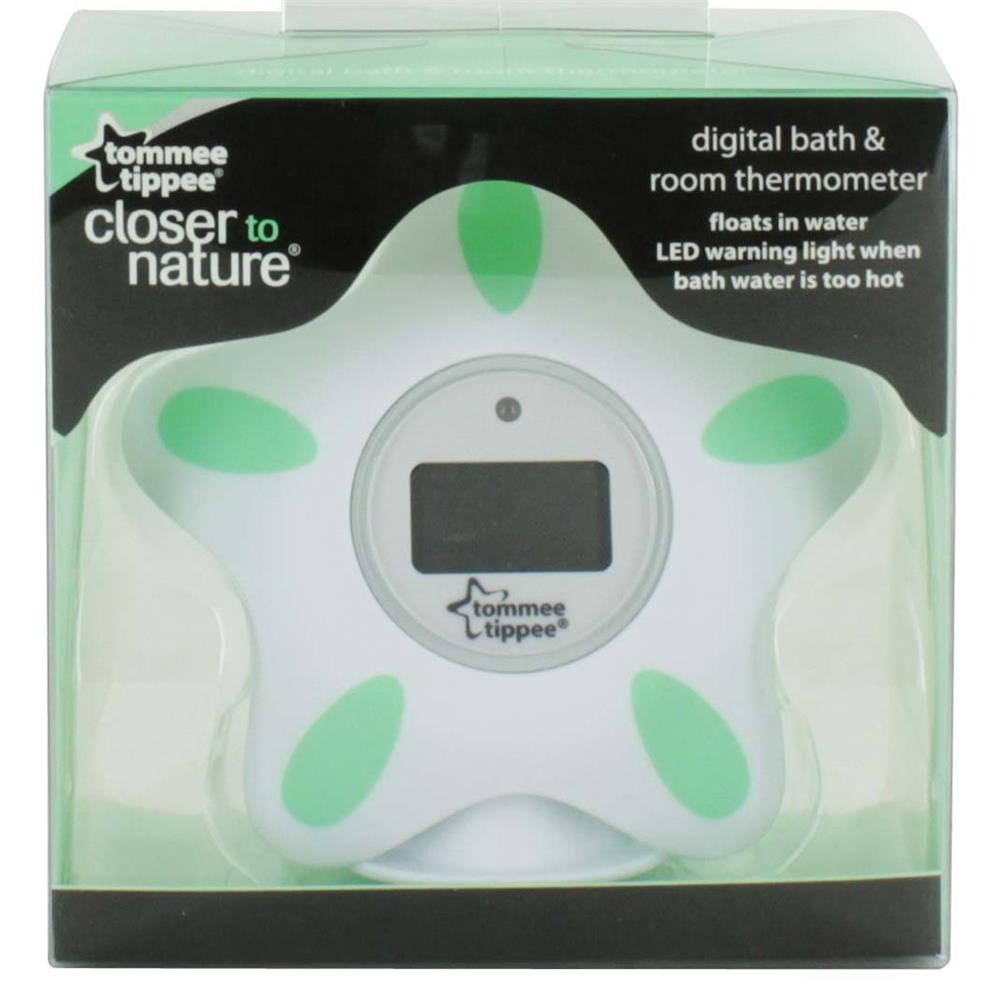 TOMMEE TIPPEE CLOSER TO NATURE DIGITAL BATH AND ROOM THERMOMETER O