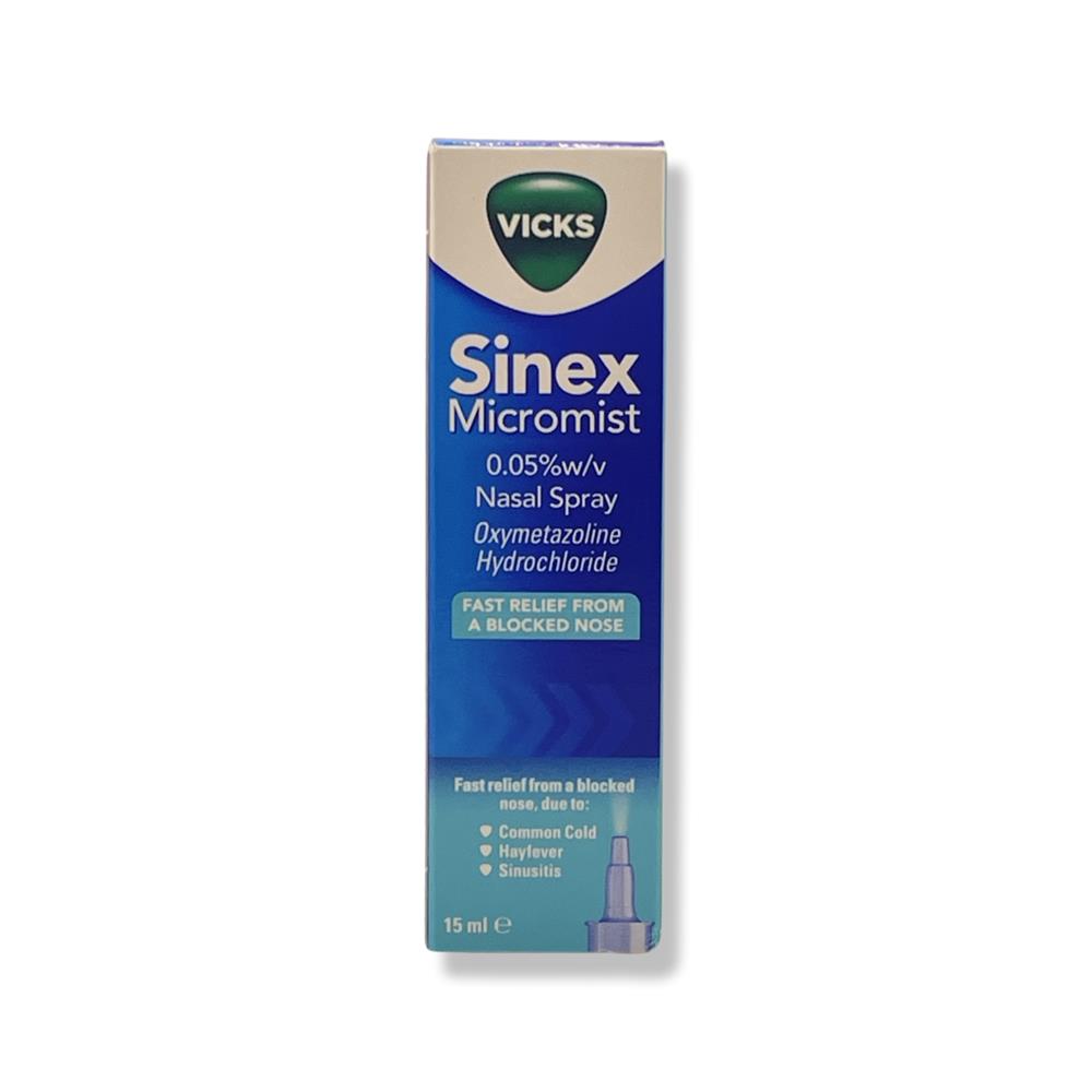 VICKS SINEX DECONGESTANT NASAL SPRAY 15ml O'Dwyers Pharmacy