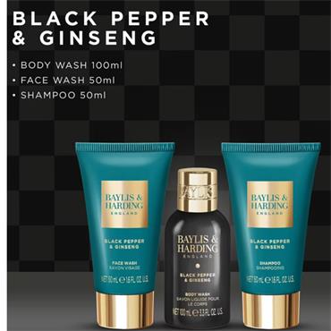 Baylis & Harding Black Pepper Men Travel Wash Bag