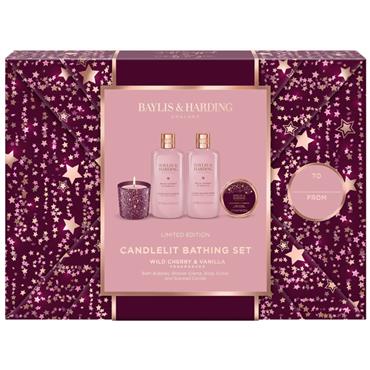 Baylis & Harding Wild Cherry Candlelit Bathing