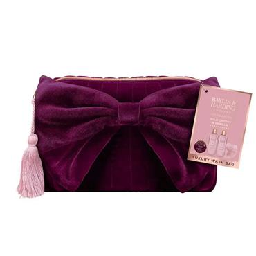 Baylis & Harding Wild Cherry Luxury Bow Wash Bag