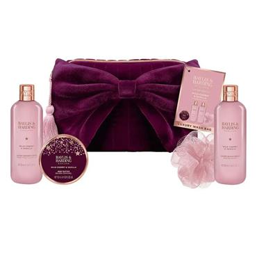 Baylis & Harding Wild Cherry Luxury Bow Wash Bag