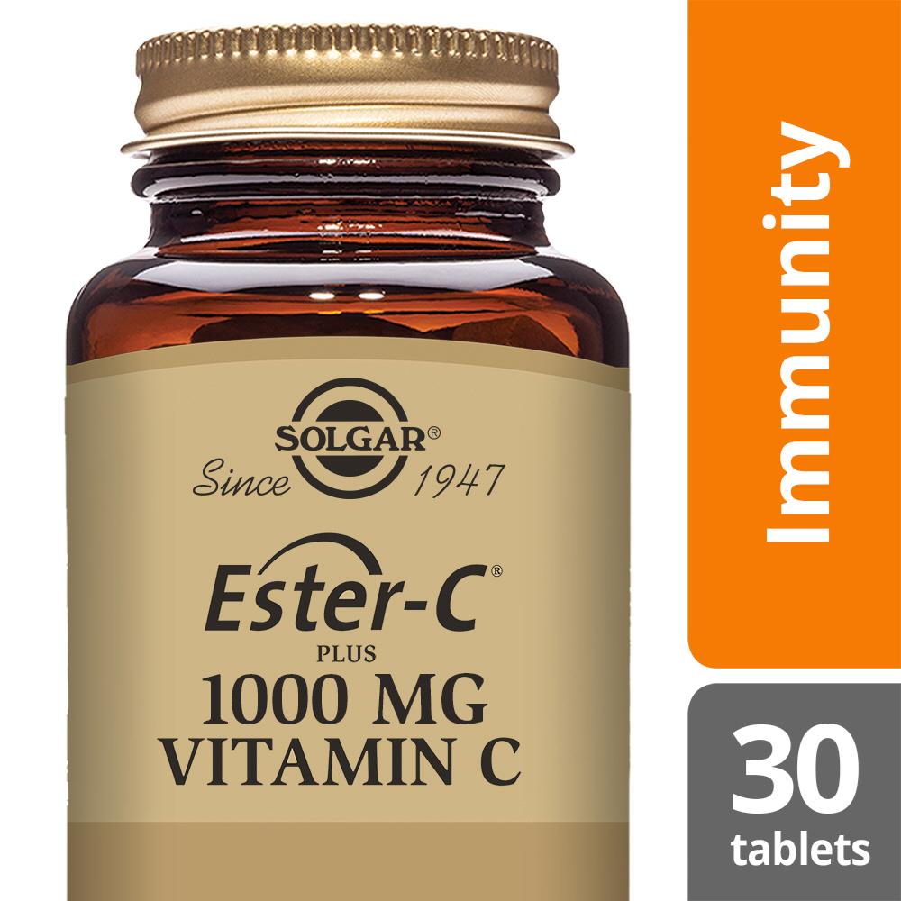 Solgar EsterC 1000mg Vitamin C 30 tablets Mellericks Pharmacy Cork