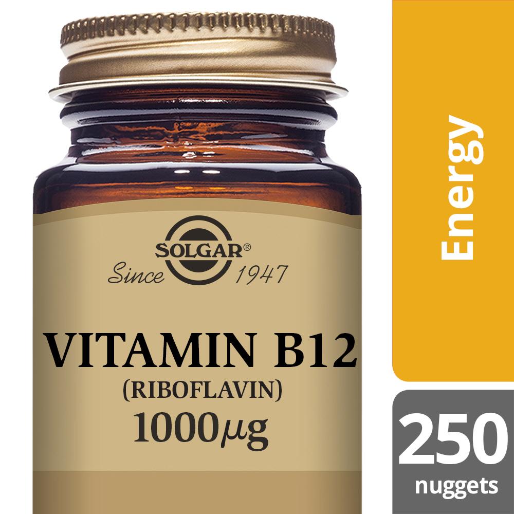 Solgar Vitamin B12 1000ug 250 chewable nuggets Mellericks Pharmacy