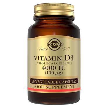 Solgar Vitamin D3 4000iu(100ug) 60 veg capsules
