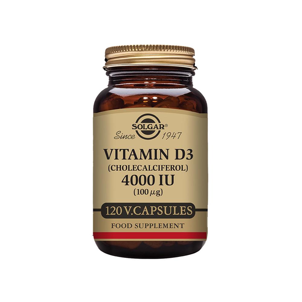 Solgar Vitamin D3 4000iu(100ug) 120 veg capsules Mellericks Pharmacy