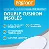 DOUBLE CUSHION MEN FULL LENGTH INSOLES