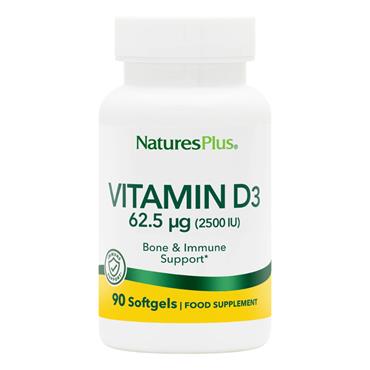 Natures Plus Vitamin D3 2500iu 90 Softgels