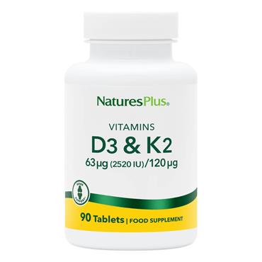 Natures plus D3&K2 2500iu/120ug 90 tablets