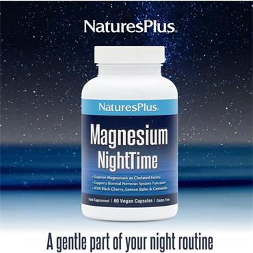 Natures Plus Magnesium Night Time 60 cap