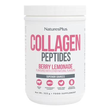 Natures Plus Collagen Peptides Berry Lemonade 322g