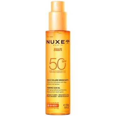 Nuxe Face and Body Tanning Sun Oil High Protection SPF 50 150ml