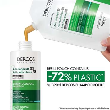 Vichy Dercos Shampoo Norm/Oily Hair Refill 390ml