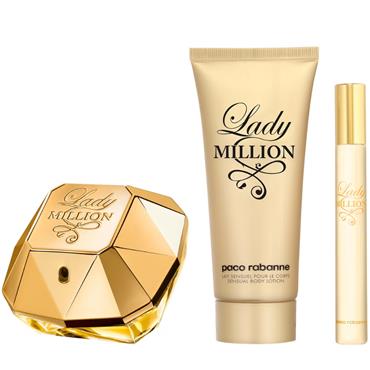 Paco Rabanne Lady Million 50ml Edp 3 Piece Giftset