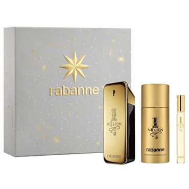 Paco Rabanne 1 Million 100ml Edt 3pc Giftset
