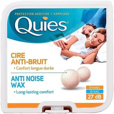 Quies Pure Wax Earplugs 8 Pairs