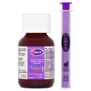 Calpol Six Plus Sugar Free Strawberry 60ml