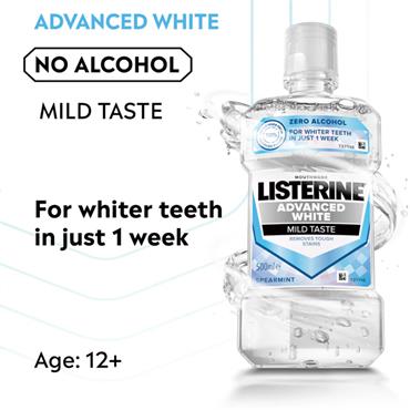 Listerine Advanced White Mouthwash 1 Litre