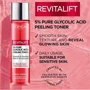 Loreal Revitalift Glycolic Acid Peeling Toner