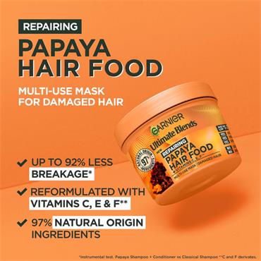 Garnier Ultimate Blends Hair Food PapayaMask 390ml