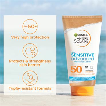 Garnier Amber Solaire Sensitive 50+ 175ml