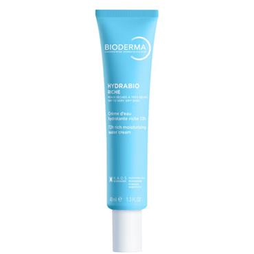 Bioderma Hydrabio Rich Face Cream for Dry Dehydrated Skin with Hyaluronic Acid 40ml