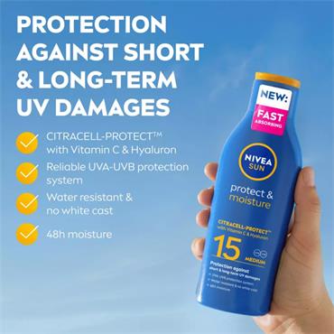 Nivea Sun Protect & Moisture Spf 15 200ml