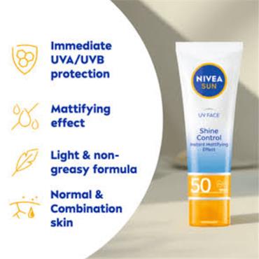 Nivea Sun Shine Control SPF50 Face Cream 50ml