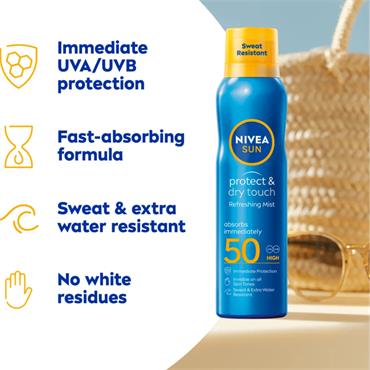 Nivea Sun Protect & Dry Touch Mist SPF50