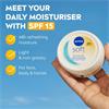 Nivea Soft Daily UV Moisturiser for Face Hand & Body SPF15 200ml