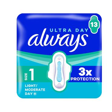 Always Ultra 1 Normal With Wings 13 Pack