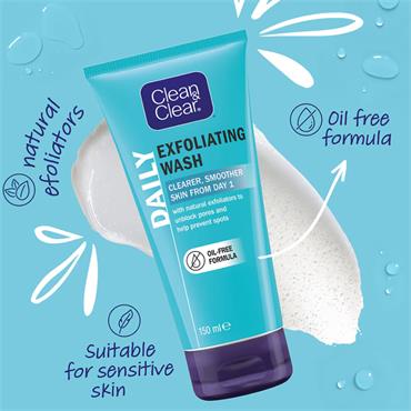 Clean & Clear Exfoilating  Wash 150ml