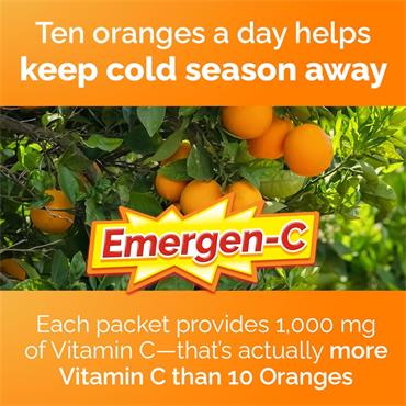 Emergen C sachets super orange