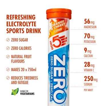 High 5 Zero Orange&Cherry 20 tablets