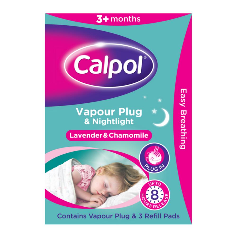 Calpol Vapour Plug Nightlight & 3 Refill Pads Mellericks Pharmacy